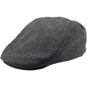 Biltmore 1917 Driver Newsboy Hat Grey Herringbone Large NEW